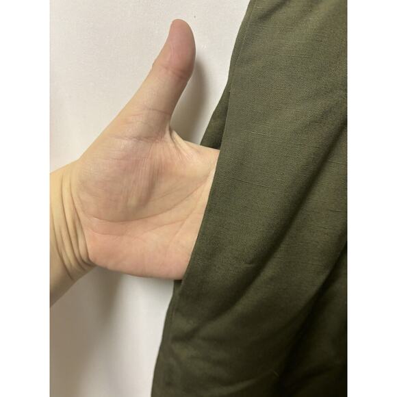 Weathervane 6 Vintage Army Green Pencil Skirt Work Career Made In USA Pockets - Picture 3 of 7